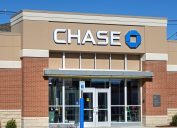 A storefront of a Chase bank location