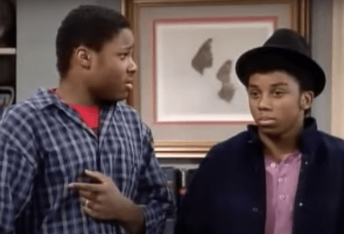 Malcolm-Jamal Warner and Carl Anthony Payne II on "The Cosby Show"
