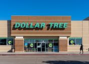 The exterior of a Dollar Tree store.