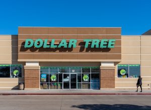 The exterior of a Dollar Tree store.