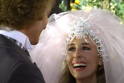Laura at her wedding on "General Hospital" 