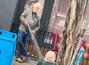 Controversial Moment San Francisco Art Gallery Owner Hoses Down Homeless Woman