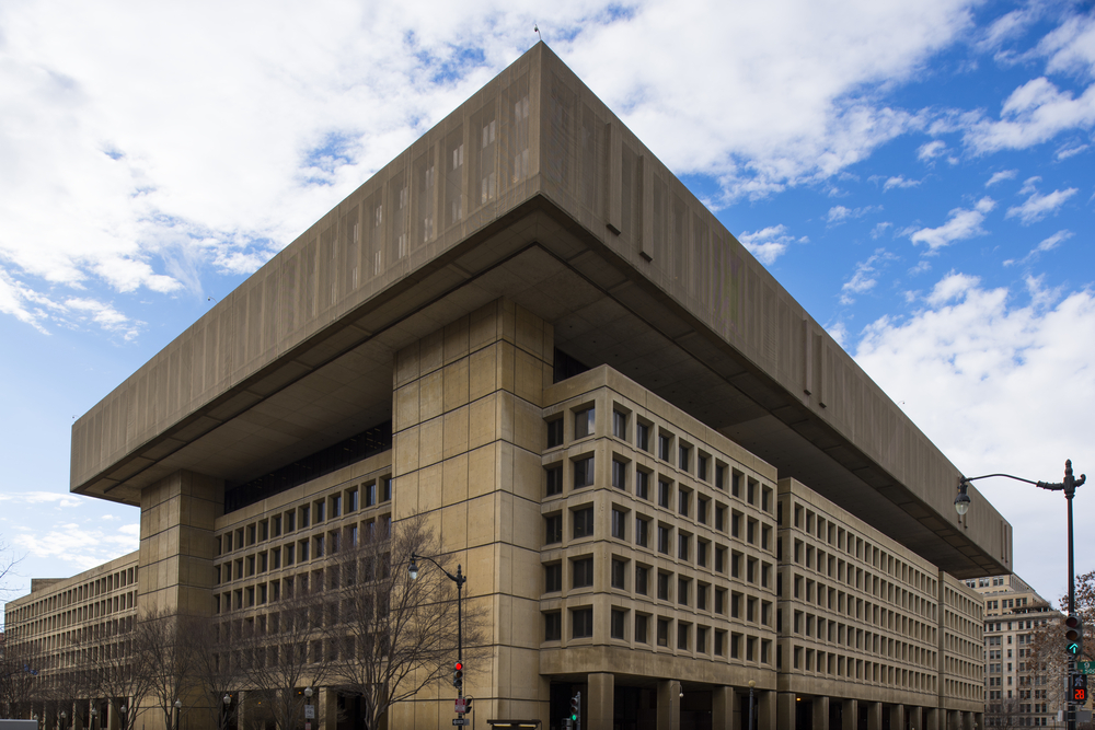 The J. Edgar Hoover FBI headquarters building