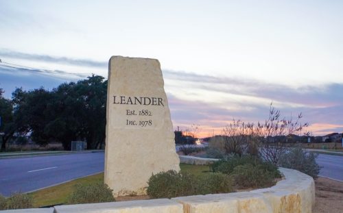 small town community of Leander, Texas. The hill country gem is just outside of Austin.