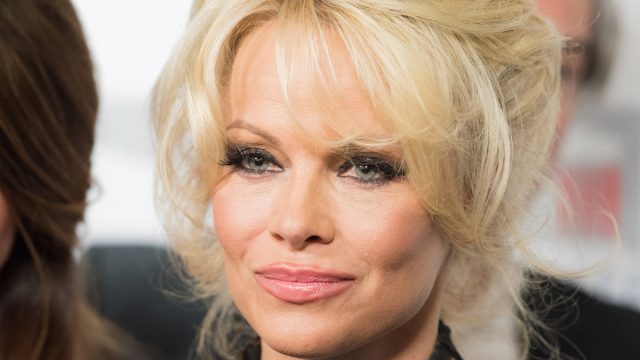 Pamela Anderson at the French National Assembly in 2016