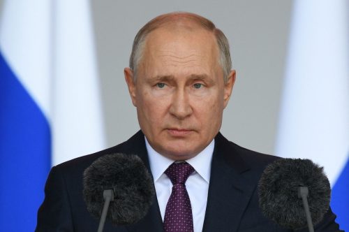 Vladimir Putin in Moscow in March 2022