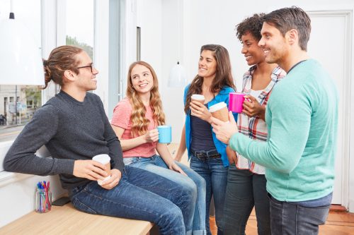 group of friends getting to know each other better
