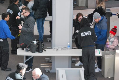 tsa checking bags at airport security