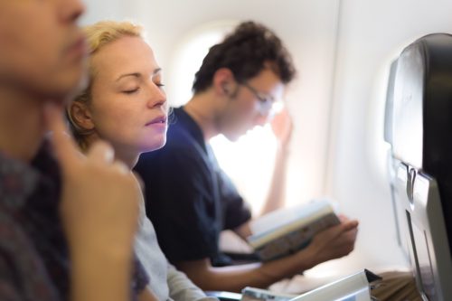 passengers on airplane
