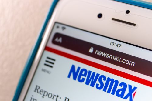 newsmax logo on iphone
