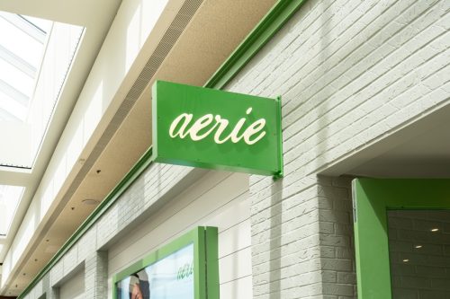 sign for aerie store