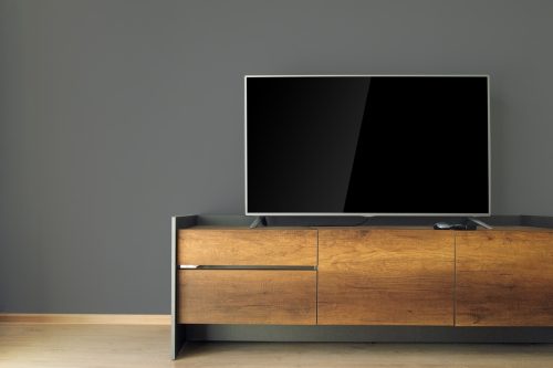 tv on tv stand