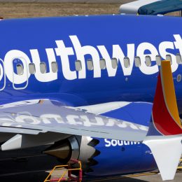 A Southwest Airlines plane sitting on the tarmac
