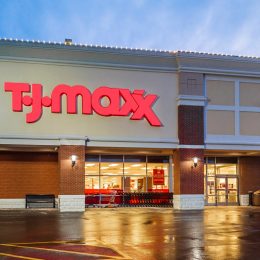 Horizontal View of the T.J.Maxx Storefront and Logo