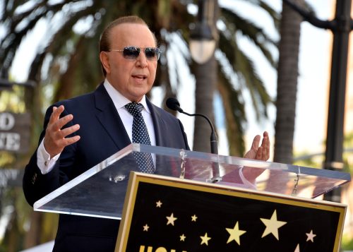 Tommy Mottola at the Hollywood Walk of Fame in 2019