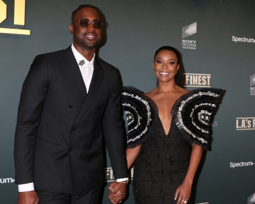 Dwyane Wade and Gabrielle Union at the premiere of "L.A.'s Finest" in 2019