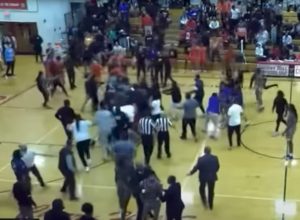 High School Basketball Player Punches Rival in Face and Starts Epic Brawl
