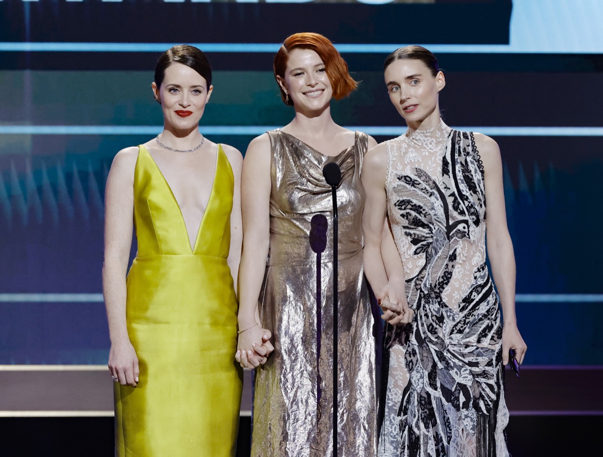 Claire Foy, Jessie Buckley, and Rooney Mara at the 2023 SAG Awards