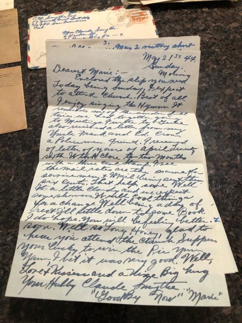 WWII lost love letters