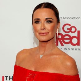 kyle richards at AHA red dress event 2023