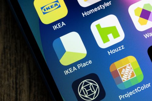 IKEA Place App on Phone