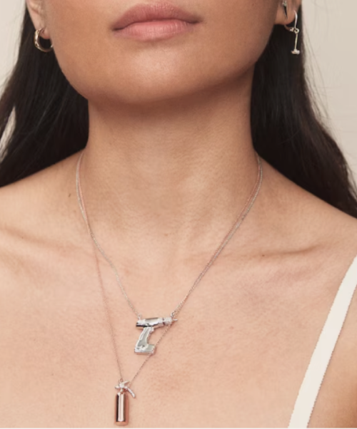 pave the way power drill layered necklace
