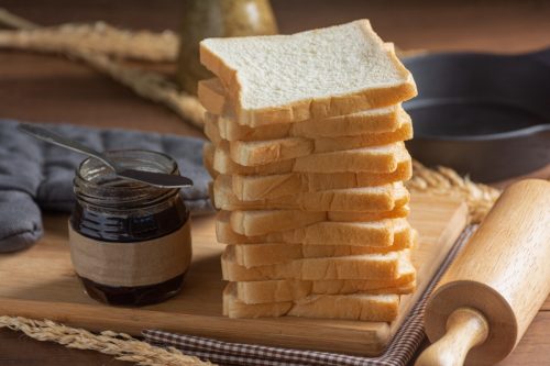 Stack of White Bread