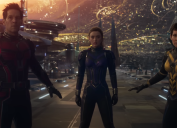 Paul Rudd, Kathryn Newton, and Evangeline Lilly in "Ant-Man and the Wasp: Quantumania"