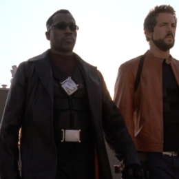 Wesley Snipes and Ryan Reynolds in "Blade: Trinity"