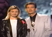 Cameron Diaz and Chris Isaak at the 1995 MTV Movie Awards