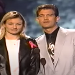 Cameron Diaz and Chris Isaak at the 1995 MTV Movie Awards