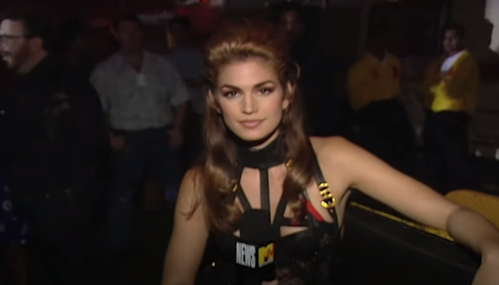 Cindy Crawford hosting "House of Style" in 1992