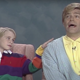 Macaulay Culkin and Al Franken on "Saturday Night Live"