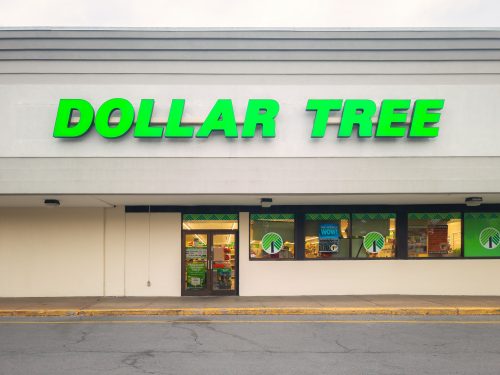 Dollar Tree store front in New York
