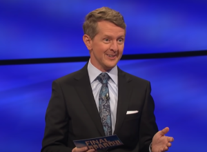 ken jennings smiling on jeopardy