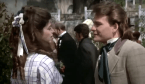 Kirstie Alley and Patrick Swayze in "North and South"