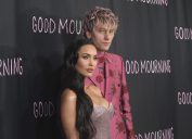 Megan Fox and Machine Gun Kelly at the premiere of "Good Mourning" in 2022