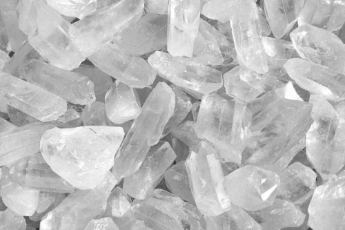clear quartz crystals 