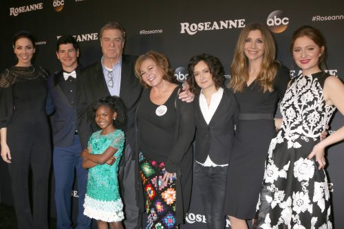 "Roseanne" cast members at the premiere in 2018