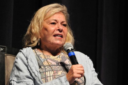 Roseanne Barr participates in "Is America a Forgiving Nation?" in 2018