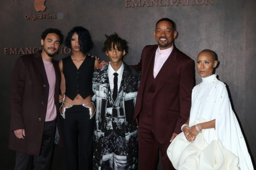 The Smith family at the premiere of "Emancipation" in 2022