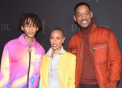 Jaden Smith, Jada Pinkett Smith, and Will Smith at the premiere of "Bel-Air" in 2022