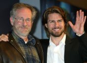 Steven Spielberg and Tom Cruise in Tokyo in 2002