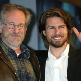 Steven Spielberg and Tom Cruise in Tokyo in 2002