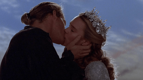 Characters kissing in the movie The Princess Bride
