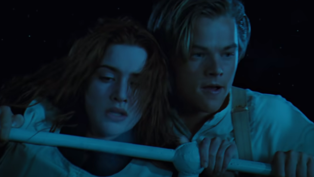 Kate Winslet and Leonardo DiCaprio in "Titanic"