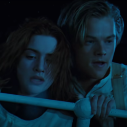 Kate Winslet and Leonardo DiCaprio in "Titanic"