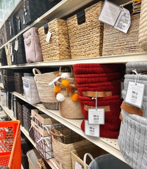 Big Lots Baskets with Tags