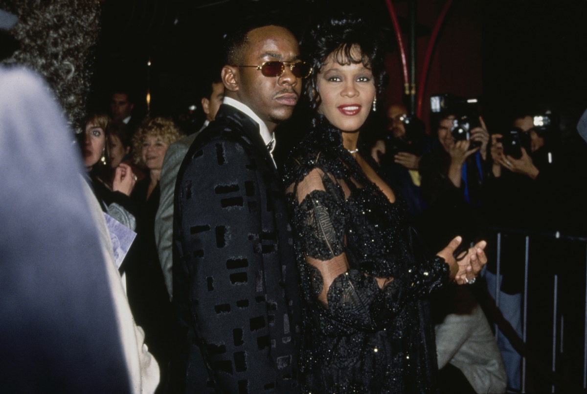 Bobby Brown and Whitney Houston in 1992