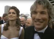 Cindy Crawford and Richard Gere at the Oscars in 1993